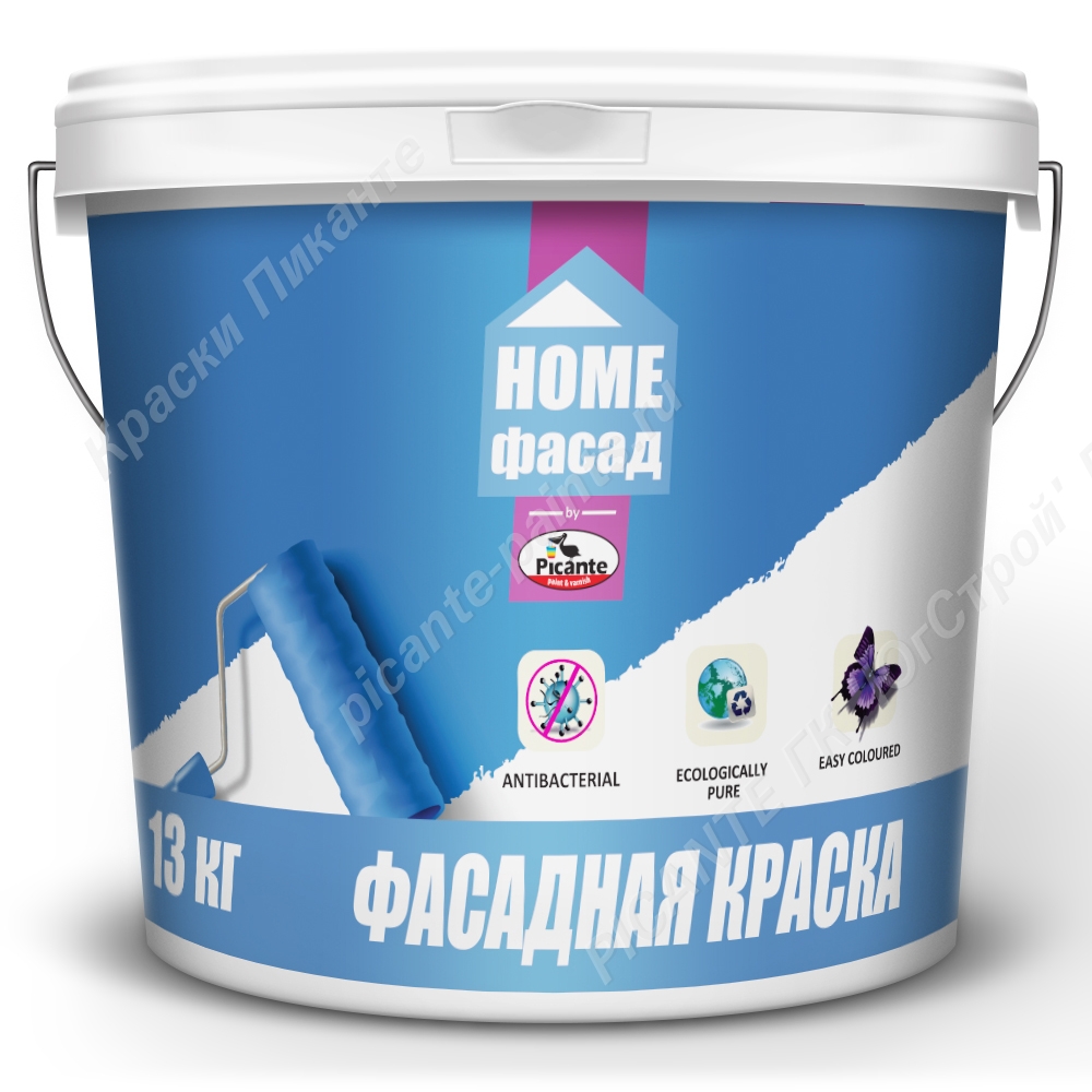 Краски «PICANTE» HOME ФАСАД - фасадная краска :: Официальный сайт